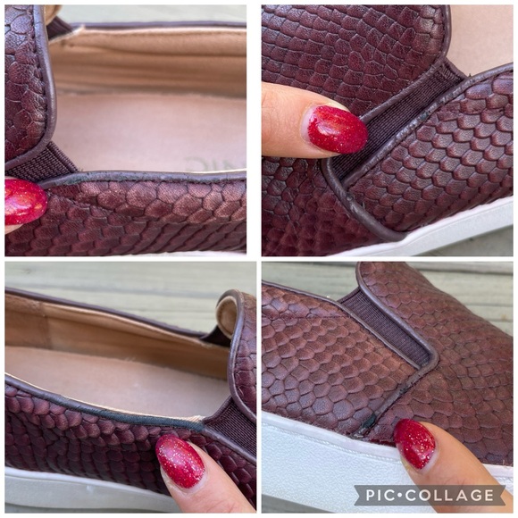 Vionic Midi Snake in Merlot Slip-On Sneaker shoes size 8 - Picture 12 of 15